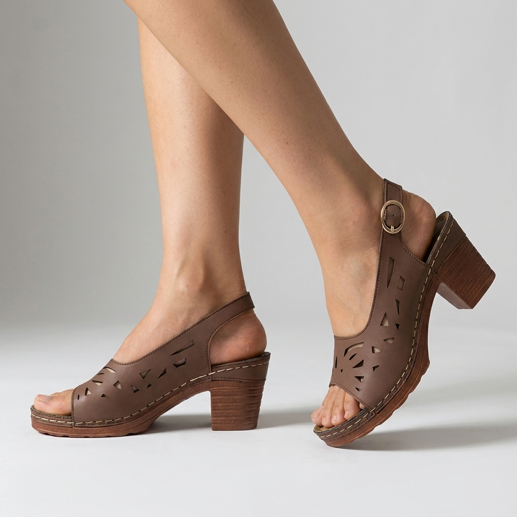 CHIQUE SANDALEN MET SLEEHAK VOOR DAMES