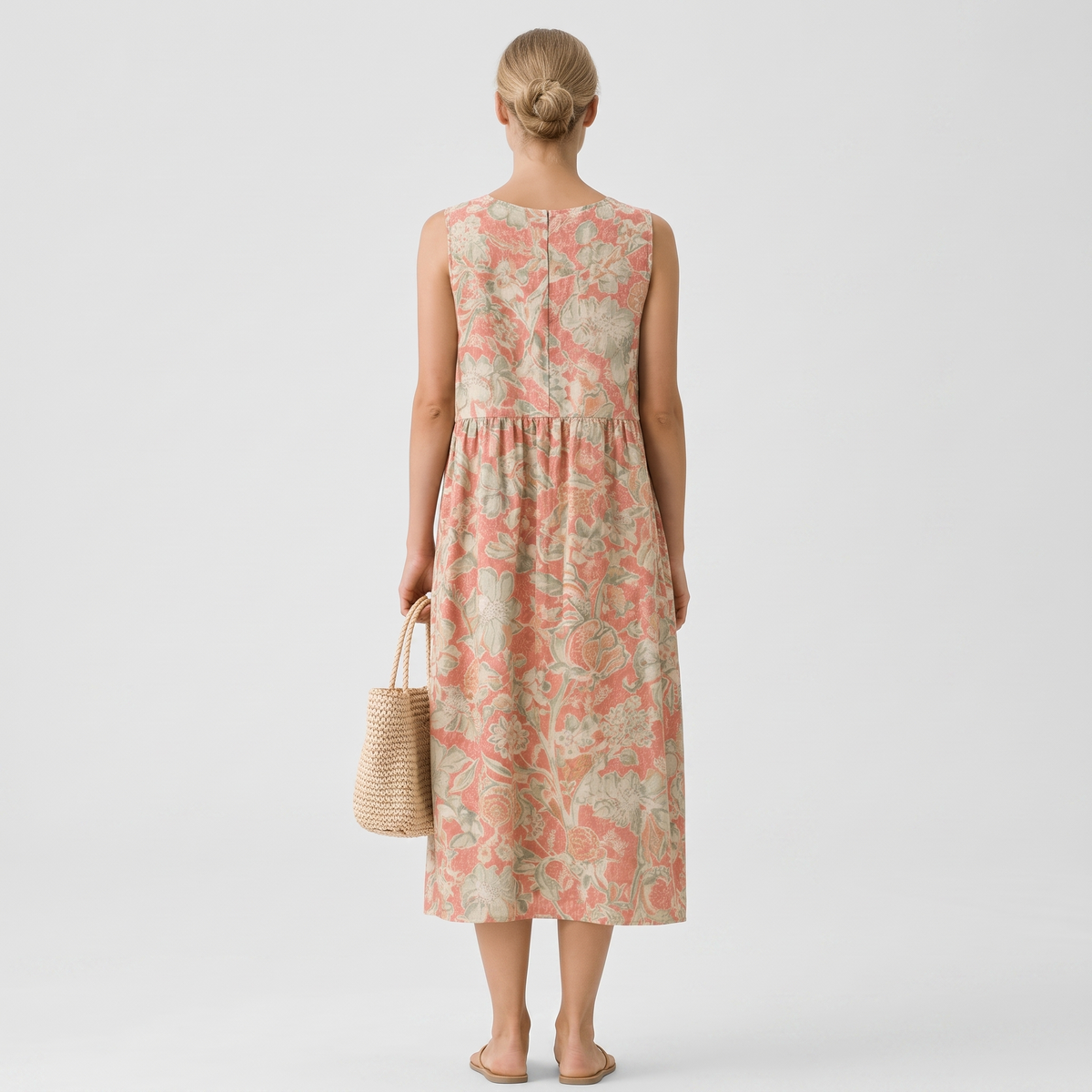 BLOEMEN MIDI-JURK VOOR DAMES