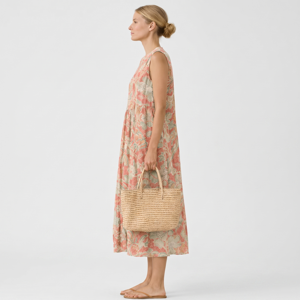 BLOEMEN MIDI-JURK VOOR DAMES