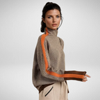 Striped Turtleneck Sweater