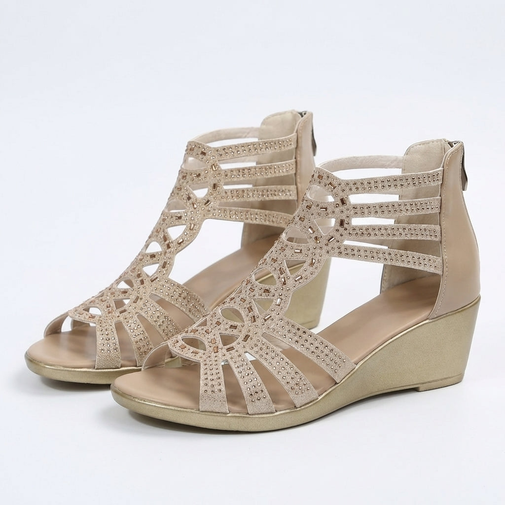 SANDALEN MET WEDGEHAK VOOR VROUWEN