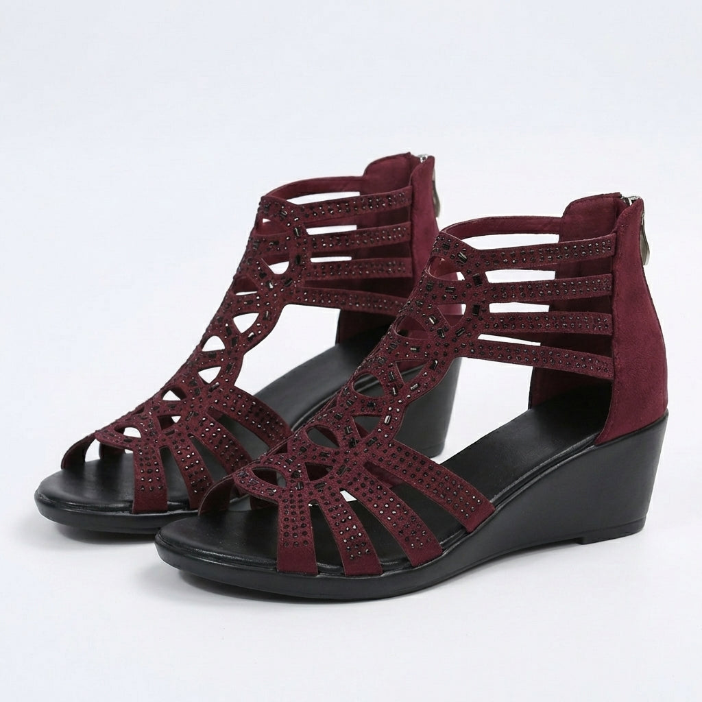 SANDALEN MET WEDGEHAK VOOR VROUWEN
