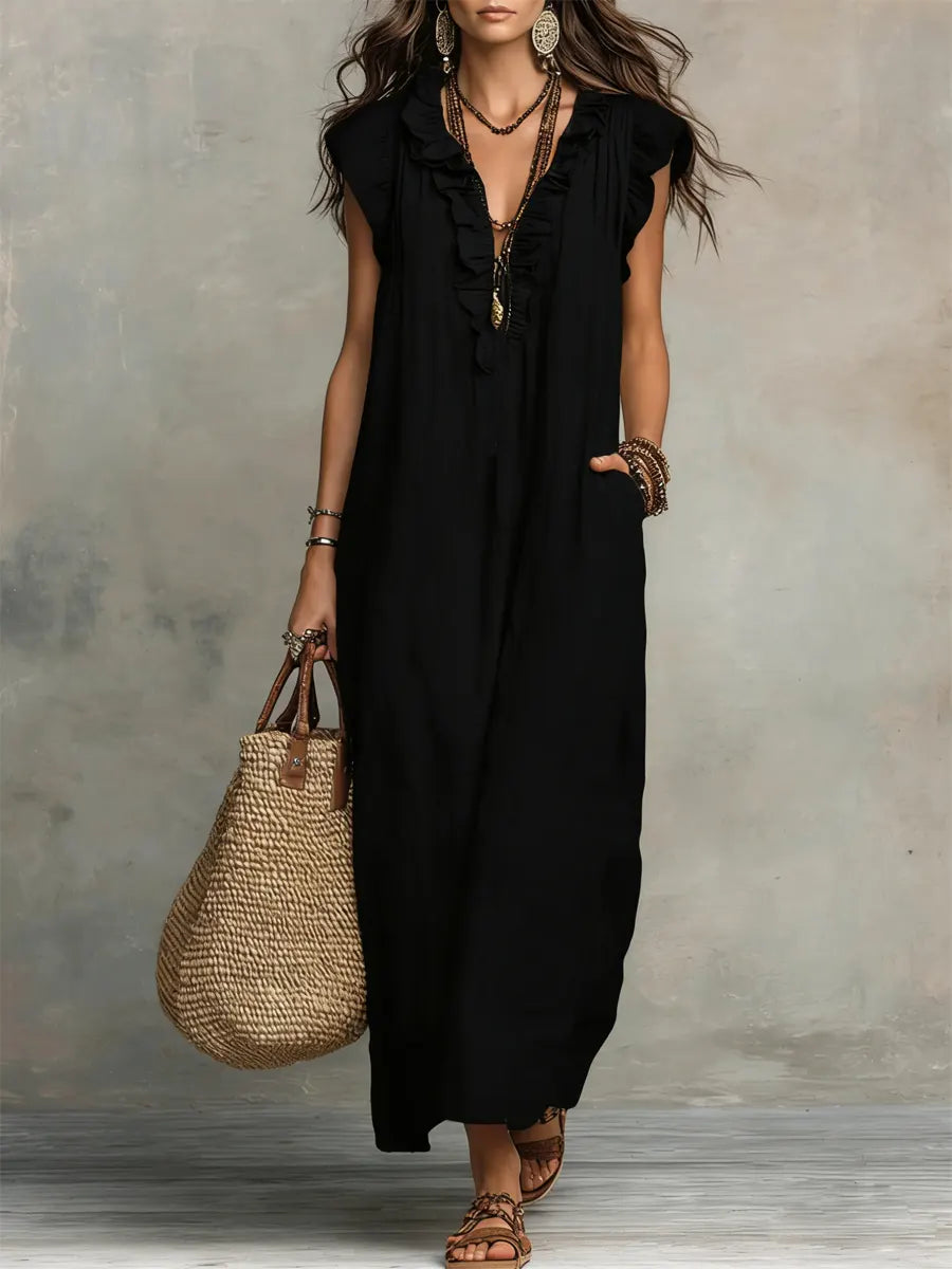CHIQUE EN VLOEIENDE BOHEMIAN JURK VOOR DAMES