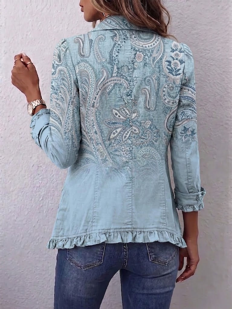 Remedios | Vintage Jasje met Paisleyprint en Volants