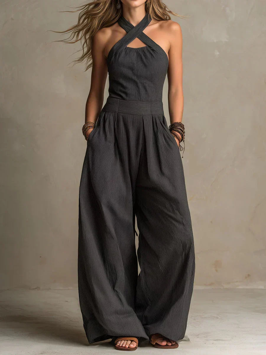 JUMPSUIT MET WIJDE PIJPEN VOOR DAMES