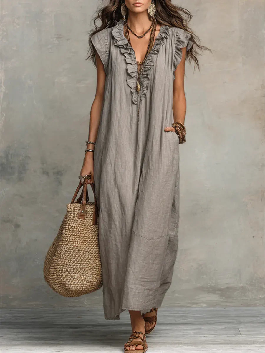 CHIQUE EN VLOEIENDE BOHEMIAN JURK VOOR DAMES