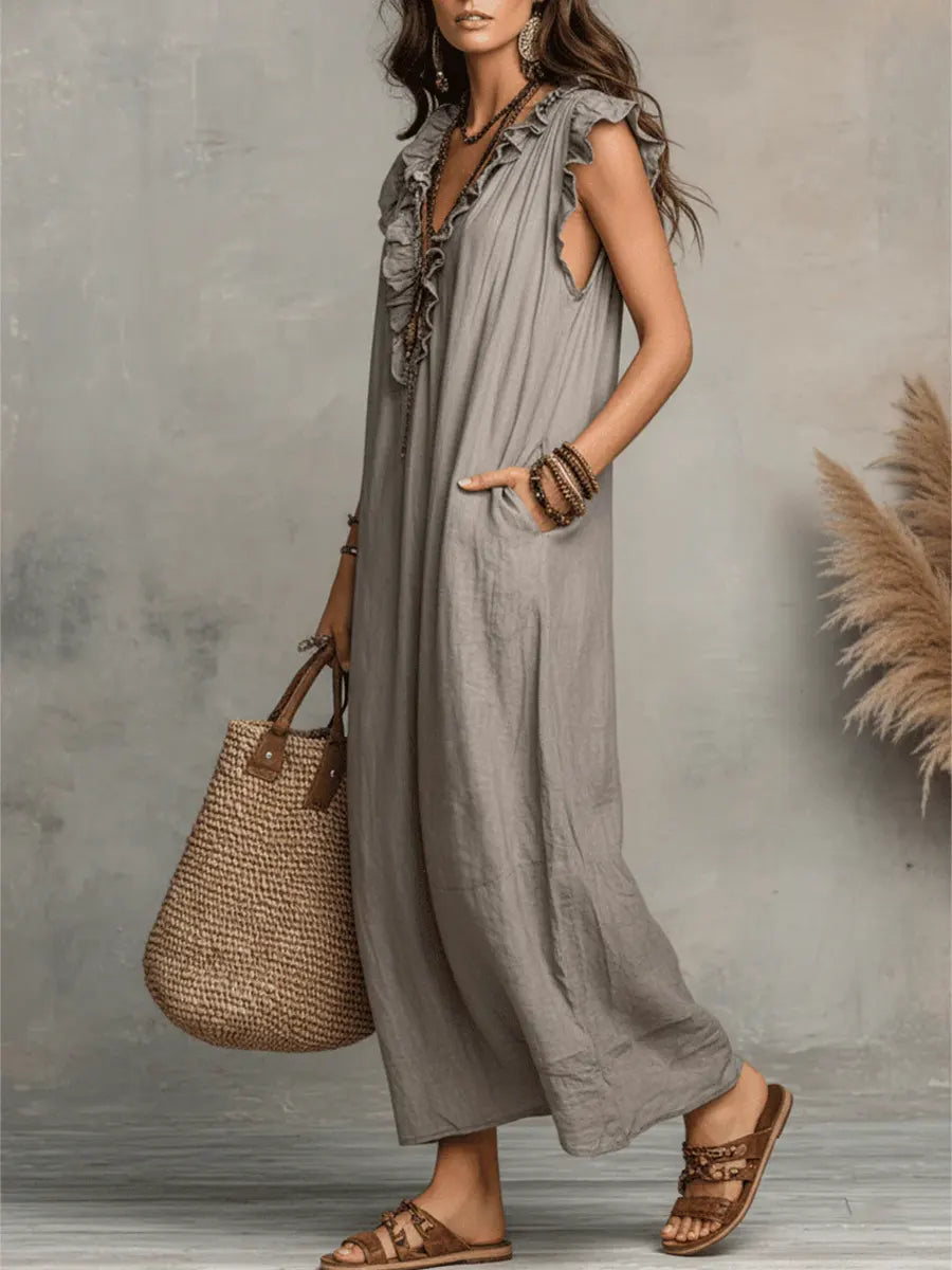 CHIQUE EN VLOEIENDE BOHEMIAN JURK VOOR DAMES