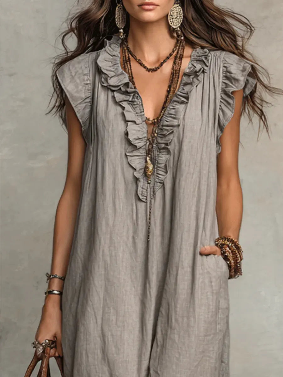 CHIQUE EN VLOEIENDE BOHEMIAN JURK VOOR DAMES