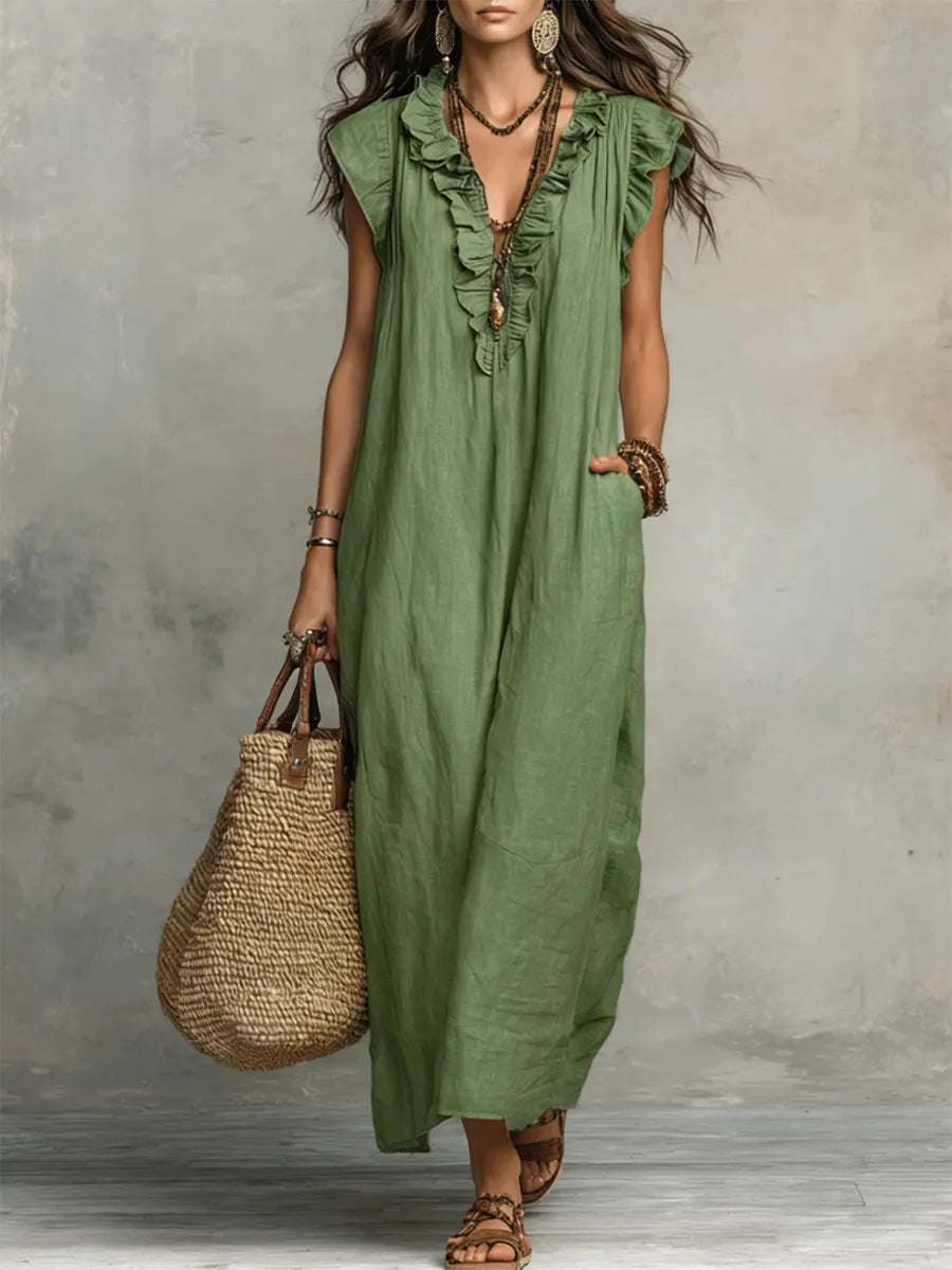 CHIQUE EN VLOEIENDE BOHEMIAN JURK VOOR DAMES