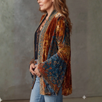 BOHO FLANELEN JAS VOOR DAMES