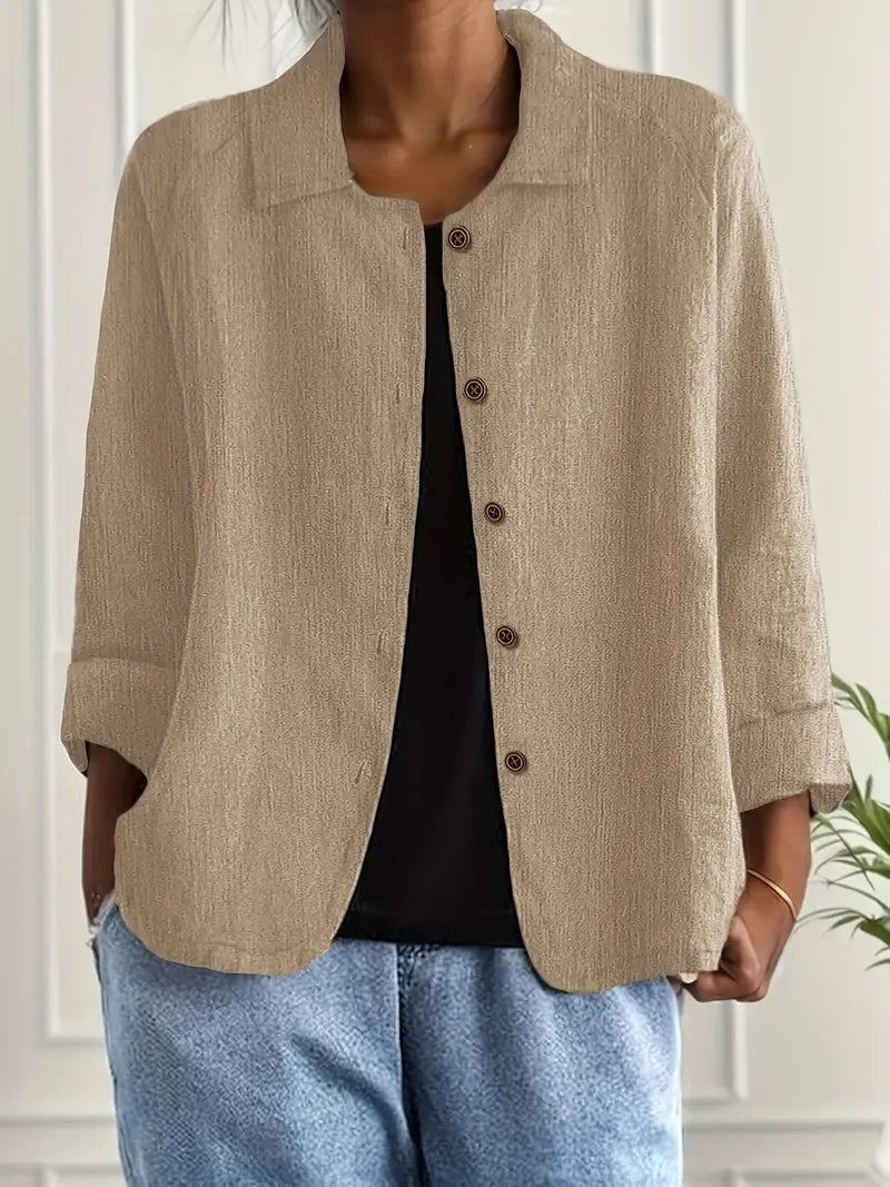 Soepele klassieke blouse