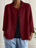 Klassieke overslagblouse in rood